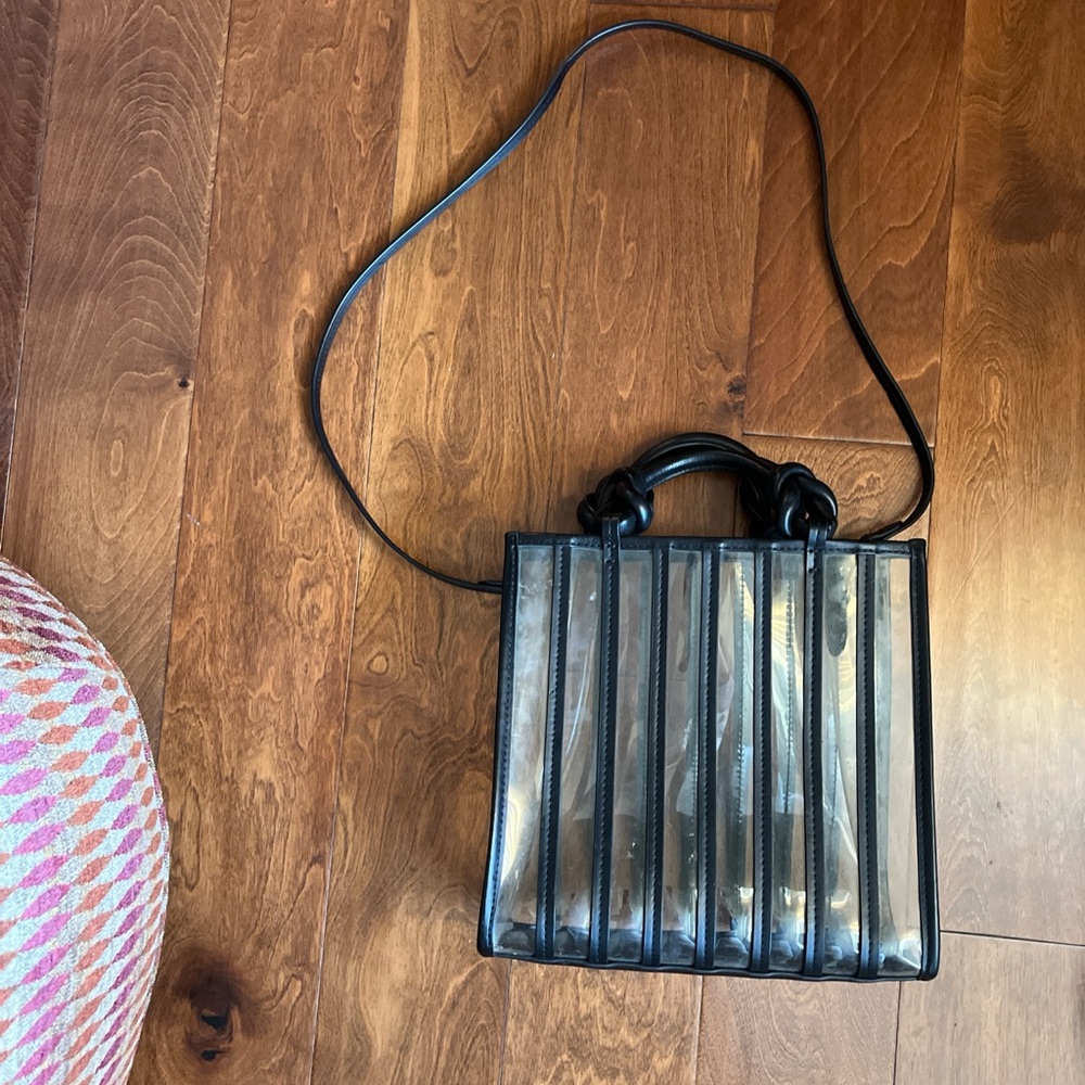 & Other Stories Black Transparent Shoulder Bag